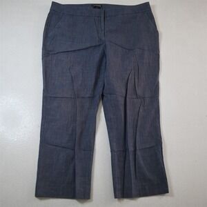 Express 12 Blue Chambray Editor Slim Ankle Dress‎ Womens Pants